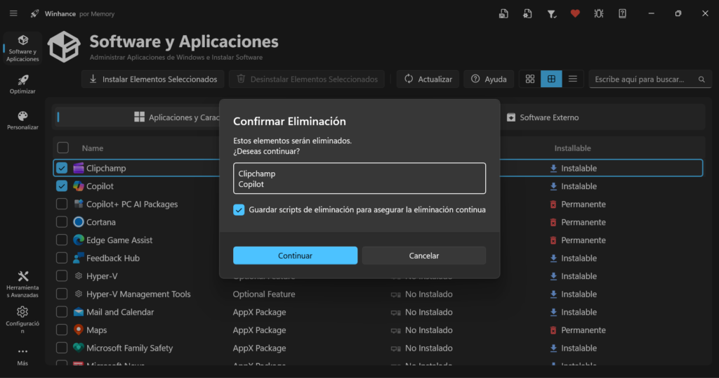 Winhance-confirmar-eliminaciOn.